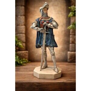 Vintage Verona KNIGHT Statue SUMMIT COLLECTION 2000 9.5" TALL